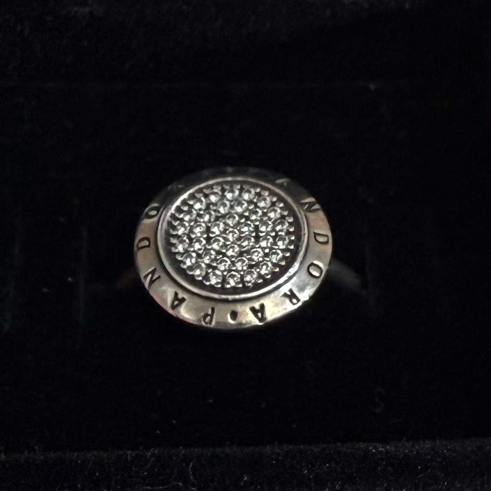 Pandora Retired Signature Silver Ring